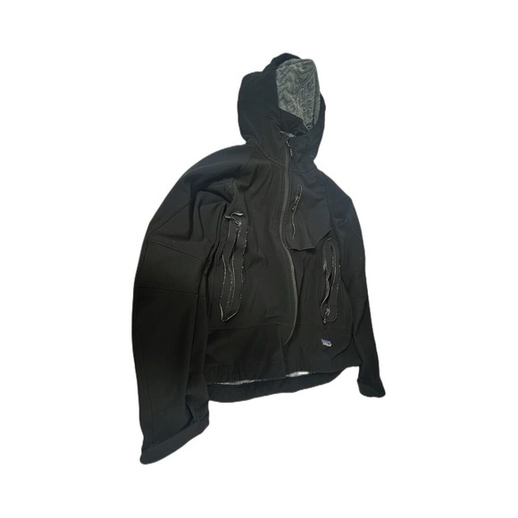 Patagonia Winter Guide Jacket Soft Shell Fleece Lined Hooded Black Women's Small - Picture 1 of 13